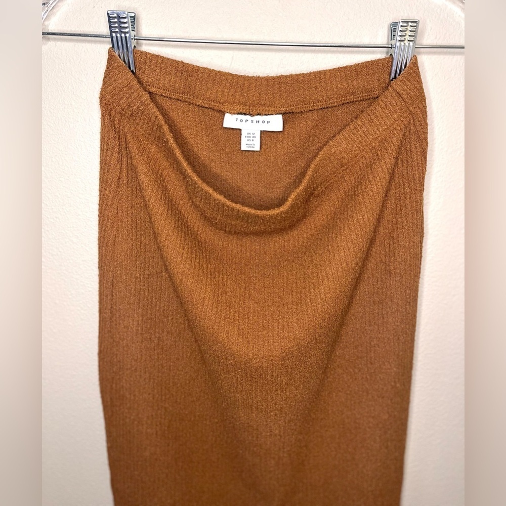 NWOT Topshop Ribbed Pencil Skirt - Picture 3 of 3